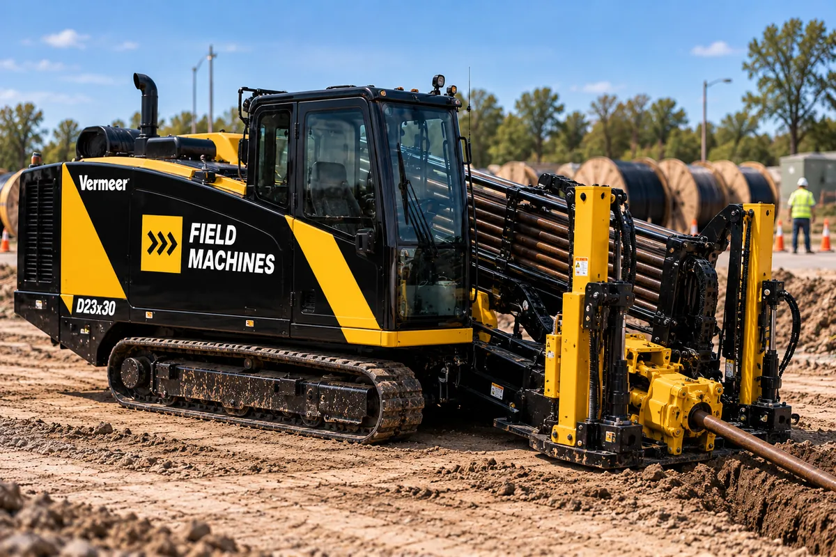 Field Machines horizontal directional drill on a job site